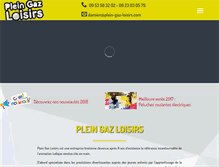 Tablet Screenshot of plein-gaz-loisirs.com